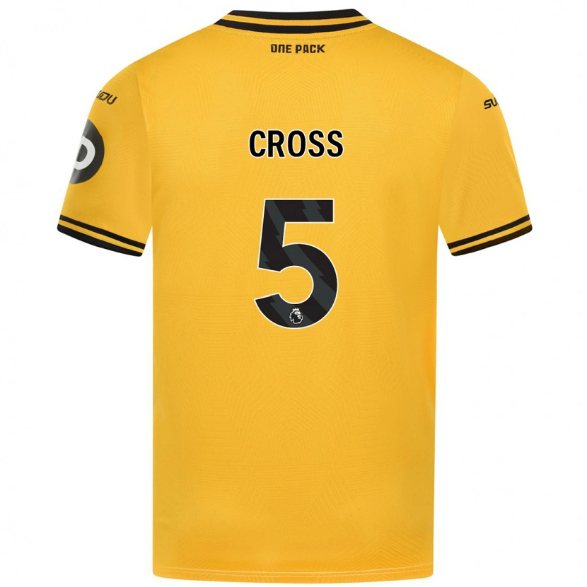 Danxen Hombre Camiseta Emma Cross #5 Amarillo 1ª Equipación 2024/25 La Camisa México