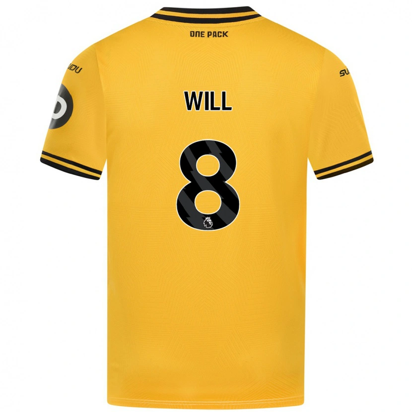 Danxen Hombre Camiseta Merrick Will #8 Amarillo 1ª Equipación 2024/25 La Camisa México