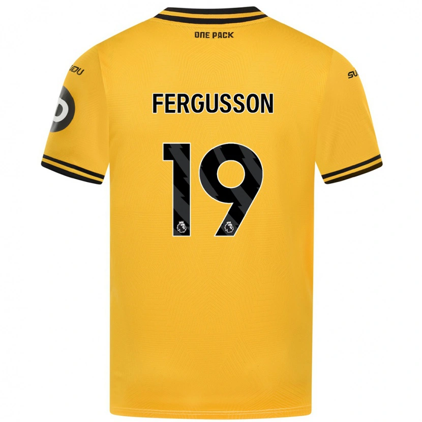 Danxen Hombre Camiseta Liv Fergusson #19 Amarillo 1ª Equipación 2024/25 La Camisa México