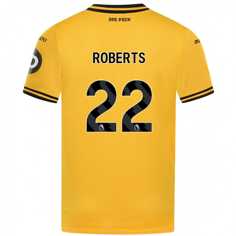 Danxen Hombre Camiseta Beth Roberts #22 Amarillo 1ª Equipación 2024/25 La Camisa México