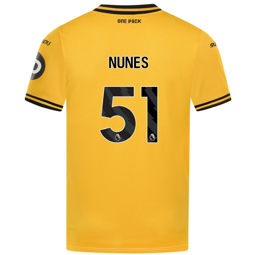 Danxen Hombre Camiseta Grazi Nunes #51 Amarillo 1ª Equipación 2024/25 La Camisa México