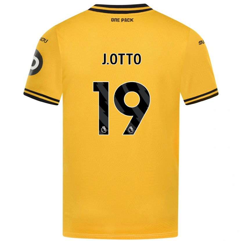 Danxen Hombre Camiseta Jonny Otto #19 Amarillo 1ª Equipación 2024/25 La Camisa México