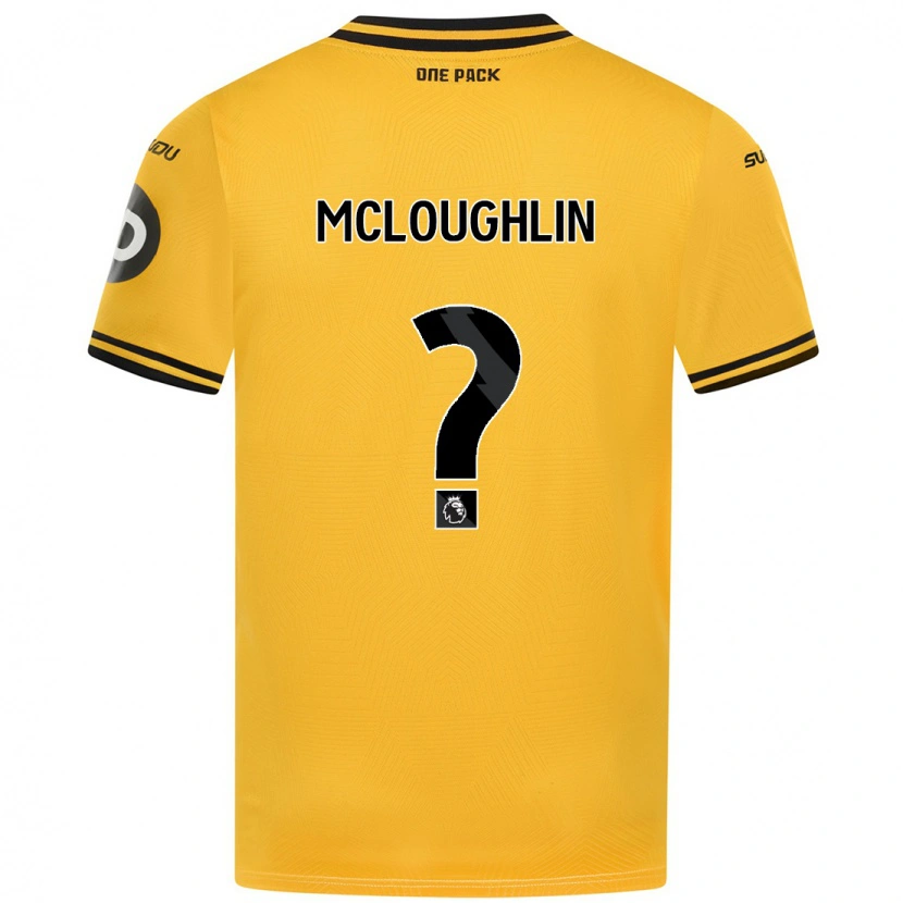 Danxen Hombre Camiseta Lee Mcloughlin #0 Amarillo 1ª Equipación 2024/25 La Camisa México