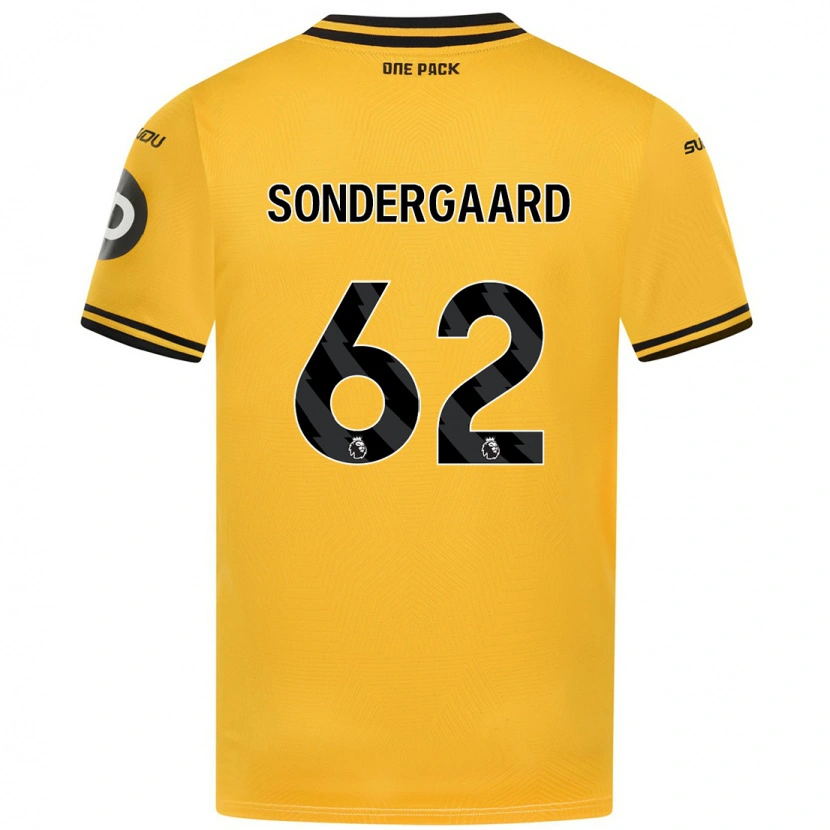 Danxen Hombre Camiseta Andreas Sondergaard #62 Amarillo 1ª Equipación 2024/25 La Camisa México