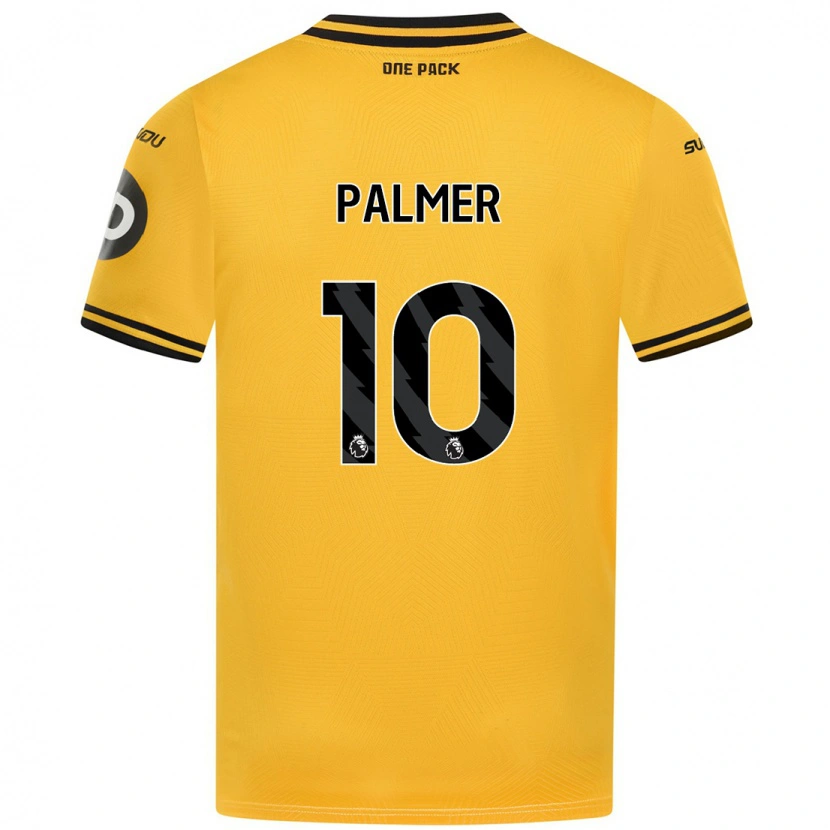 Danxen Hombre Camiseta Jamila Palmer #10 Amarillo 1ª Equipación 2024/25 La Camisa México