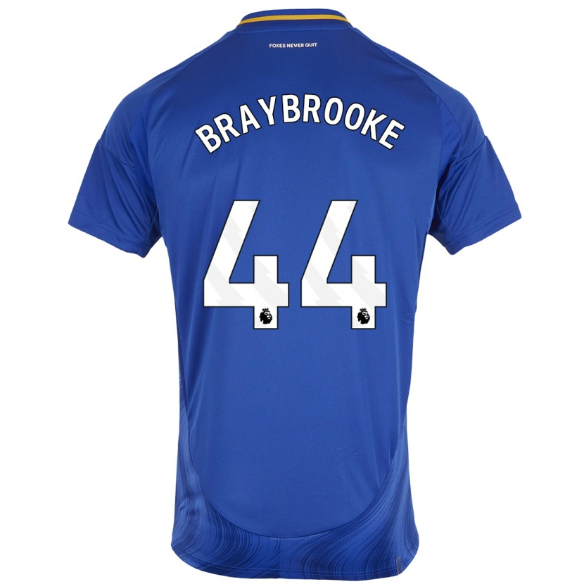Danxen Hombre Camiseta Sammy Braybrooke #44 Azul Blanco 1ª Equipación 2024/25 La Camisa México