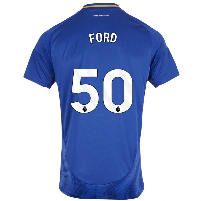 Danxen Hombre Camiseta Harvey Godsmark-Ford #50 Azul Blanco 1ª Equipación 2024/25 La Camisa México
