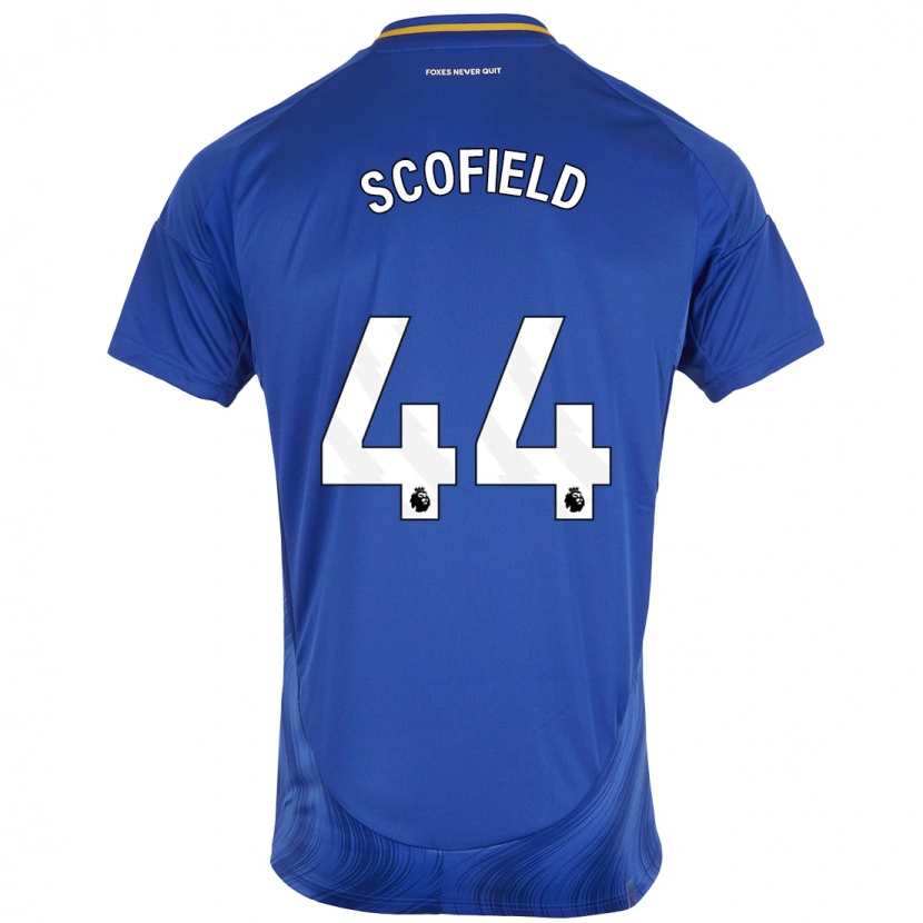 Danxen Hombre Camiseta Connie Scofield #44 Azul Blanco 1ª Equipación 2024/25 La Camisa México