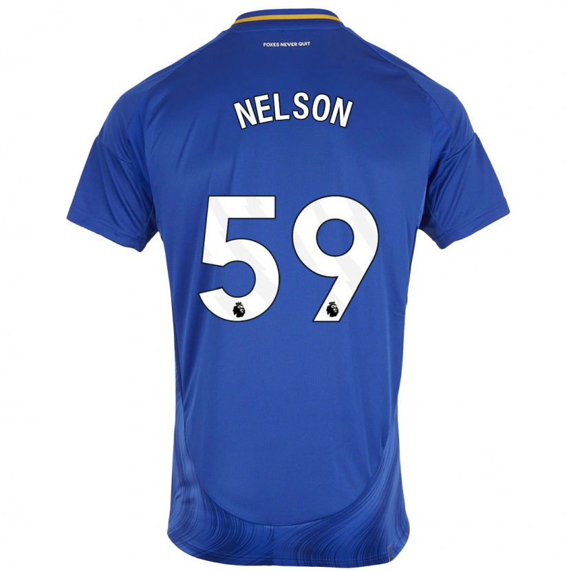 Danxen Hombre Camiseta Ronny Nelson #59 Azul Blanco 1ª Equipación 2024/25 La Camisa México