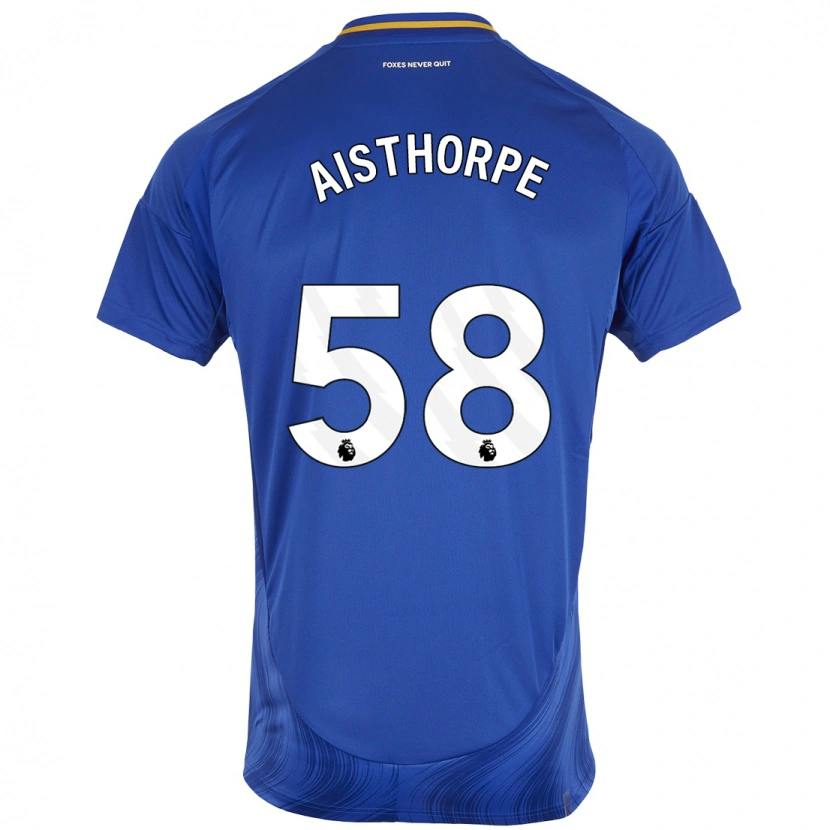 Danxen Hombre Camiseta Bailey Aisthorpe #58 Azul Blanco 1ª Equipación 2024/25 La Camisa México