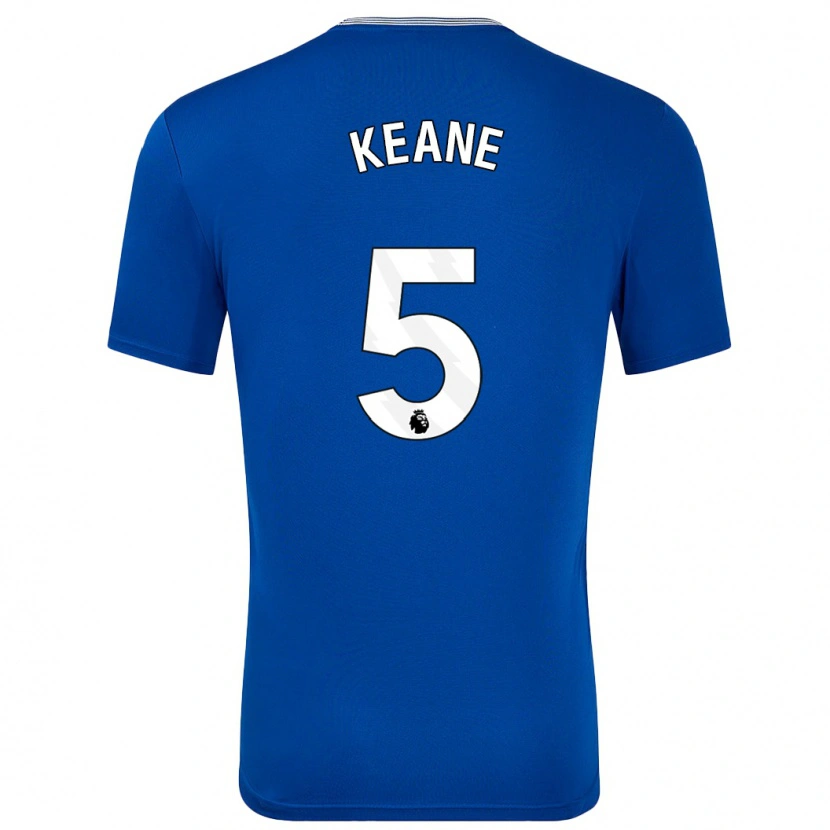 Danxen Hombre Camiseta Michael Keane #5 Azul Con 1ª Equipación 2024/25 La Camisa México