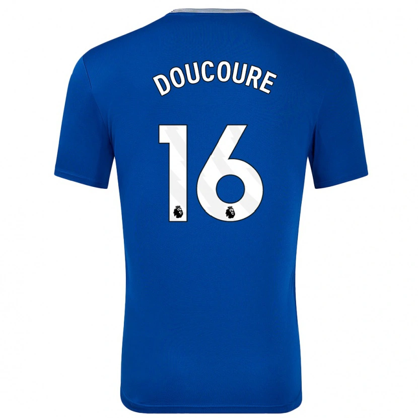Danxen Hombre Camiseta Abdoulaye Doucouré #16 Azul Con 1ª Equipación 2024/25 La Camisa México