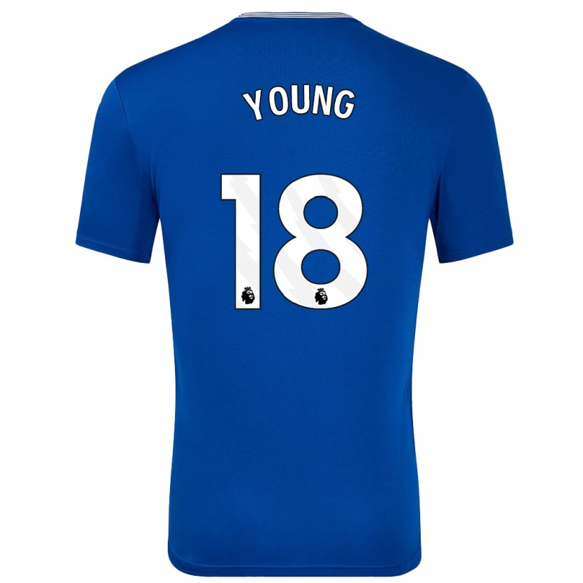 Danxen Hombre Camiseta Ashley Young #18 Azul Con 1ª Equipación 2024/25 La Camisa México
