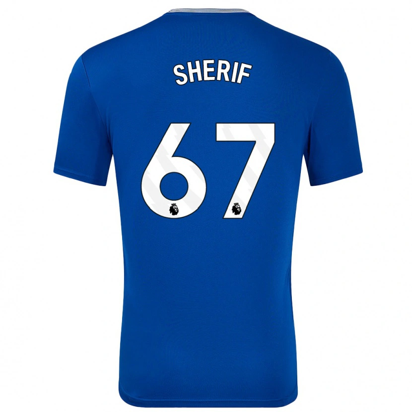Danxen Hombre Camiseta Martin Sherif #67 Azul Con 1ª Equipación 2024/25 La Camisa México