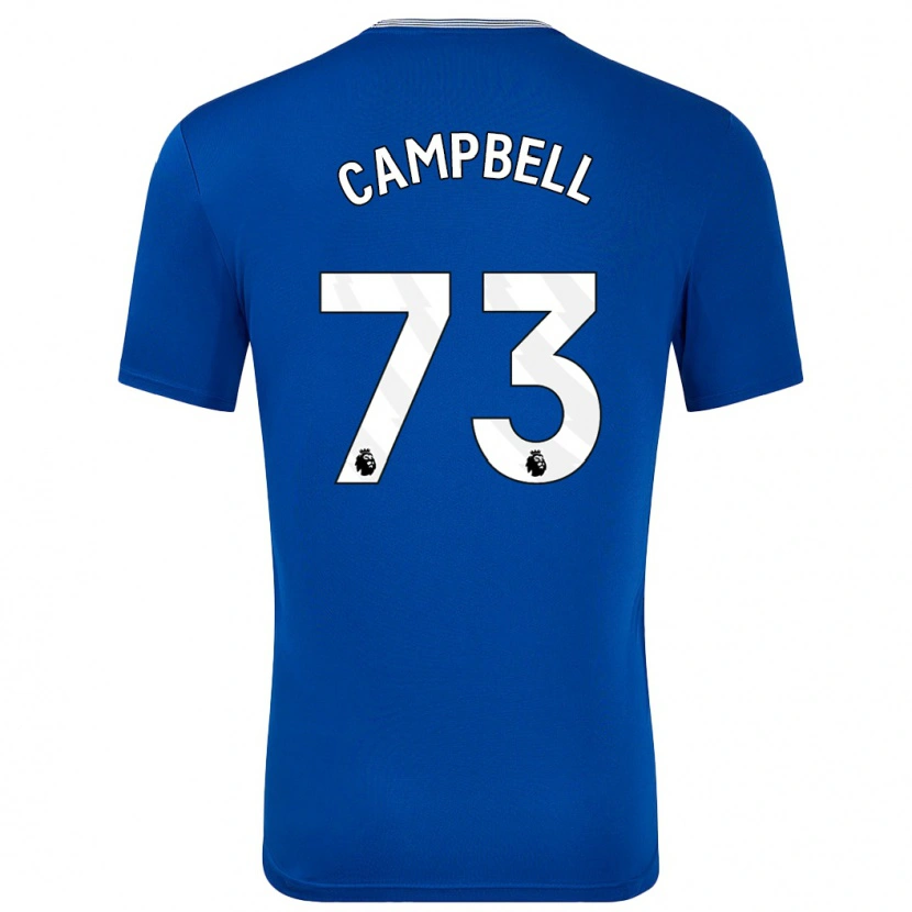 Danxen Hombre Camiseta Elijah Campbell #73 Azul Con 1ª Equipación 2024/25 La Camisa México