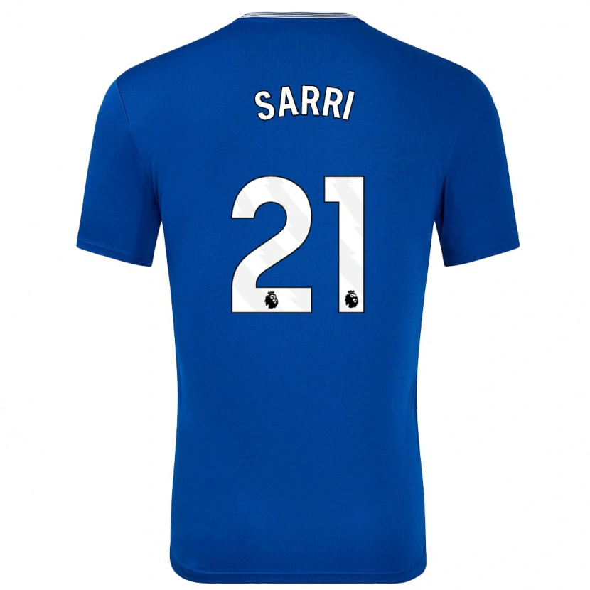 Danxen Hombre Camiseta Veatriki Sarri #21 Azul Con 1ª Equipación 2024/25 La Camisa México