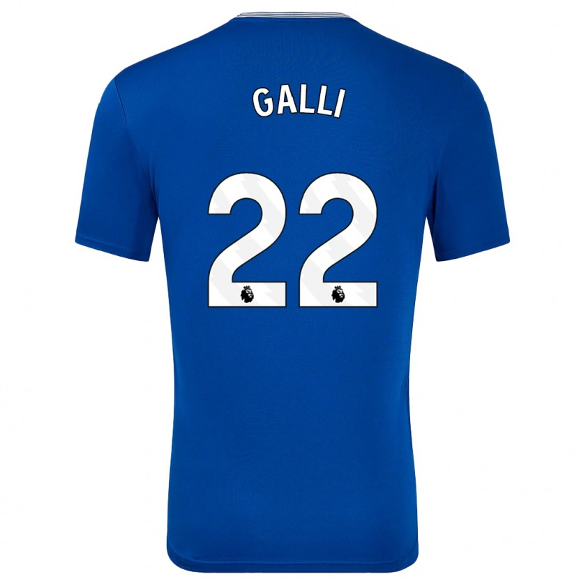 Danxen Hombre Camiseta Aurora Galli #22 Azul Con 1ª Equipación 2024/25 La Camisa México
