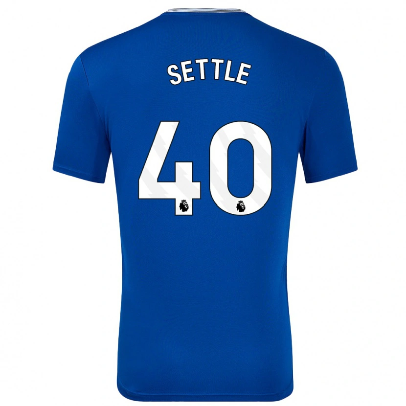 Danxen Hombre Camiseta Macy Settle #40 Azul Con 1ª Equipación 2024/25 La Camisa México