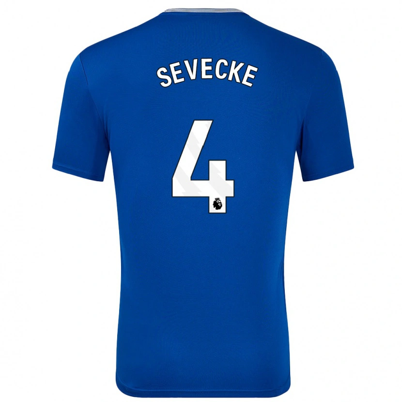 Danxen Hombre Camiseta Rikke Sevecke #4 Azul Con 1ª Equipación 2024/25 La Camisa México