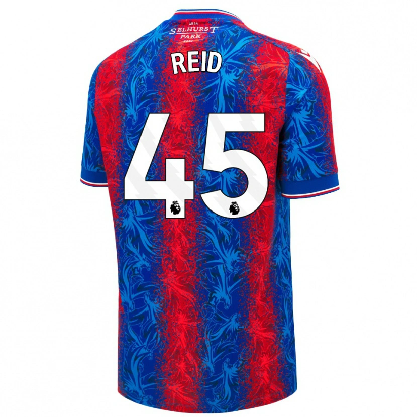 Danxen Hombre Camiseta Dylan Reid #45 Rayas Rojas Y Azules 1ª Equipación 2024/25 La Camisa México