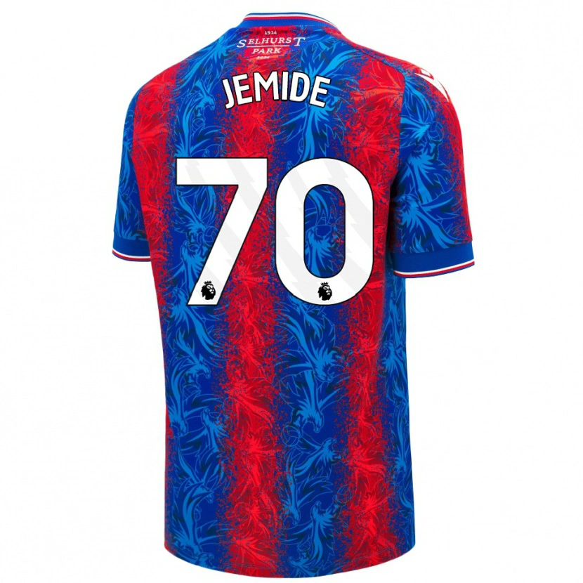 Danxen Hombre Camiseta Mofe Jemide #70 Rayas Rojas Y Azules 1ª Equipación 2024/25 La Camisa México