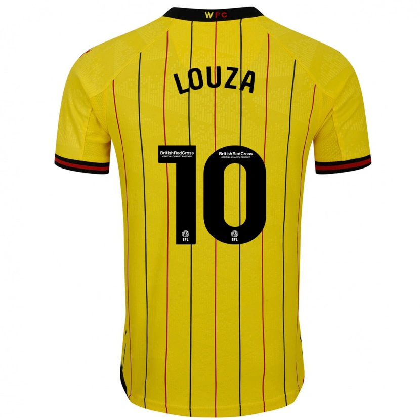 Danxen Hombre Camiseta Imrân Louza #10 Amarillo Negro 1ª Equipación 2024/25 La Camisa México