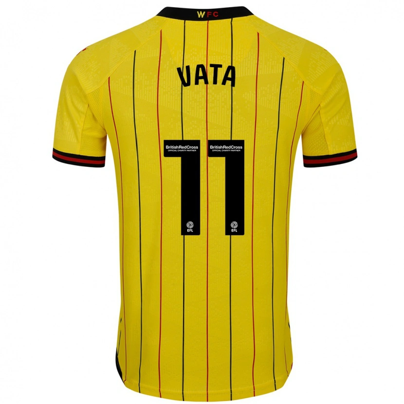 Danxen Hombre Camiseta Rocco Vata #11 Amarillo Negro 1ª Equipación 2024/25 La Camisa México