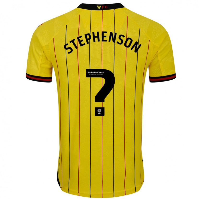 Danxen Hombre Camiseta Ollie Stephenson #0 Amarillo Negro 1ª Equipación 2024/25 La Camisa México