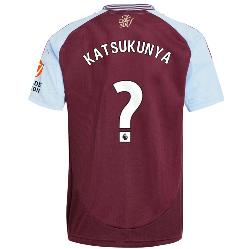 Danxen Hombre Camiseta Thierry Katsukunya #0 Borgoña Azul Cielo 1ª Equipación 2024/25 La Camisa México
