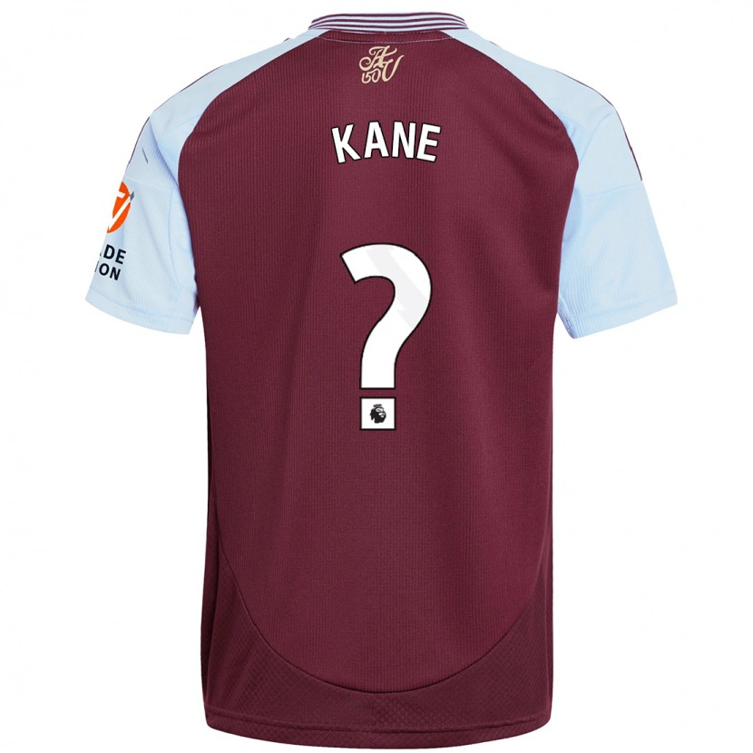 Danxen Hombre Camiseta Kane Taylor #0 Borgoña Azul Cielo 1ª Equipación 2024/25 La Camisa México