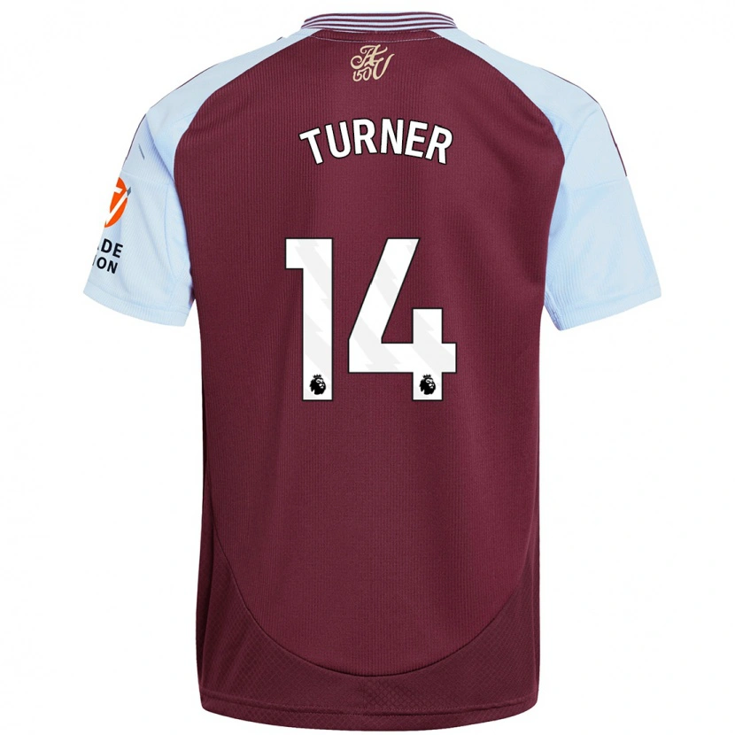 Danxen Hombre Camiseta Danielle Turner #14 Borgoña Azul Cielo 1ª Equipación 2024/25 La Camisa México