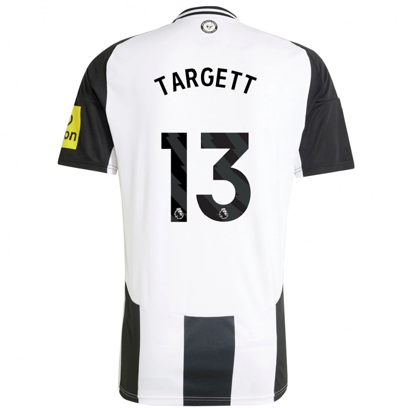 Danxen Hombre Camiseta Matt Targett #13 Blanco Negro 1ª Equipación 2024/25 La Camisa México