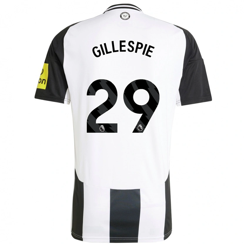 Danxen Hombre Camiseta Mark Gillespie #29 Blanco Negro 1ª Equipación 2024/25 La Camisa México