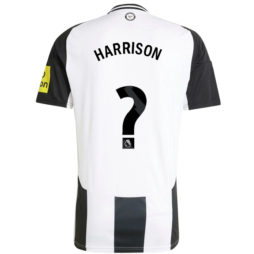 Danxen Hombre Camiseta Alfie Harrison #0 Blanco Negro 1ª Equipación 2024/25 La Camisa México