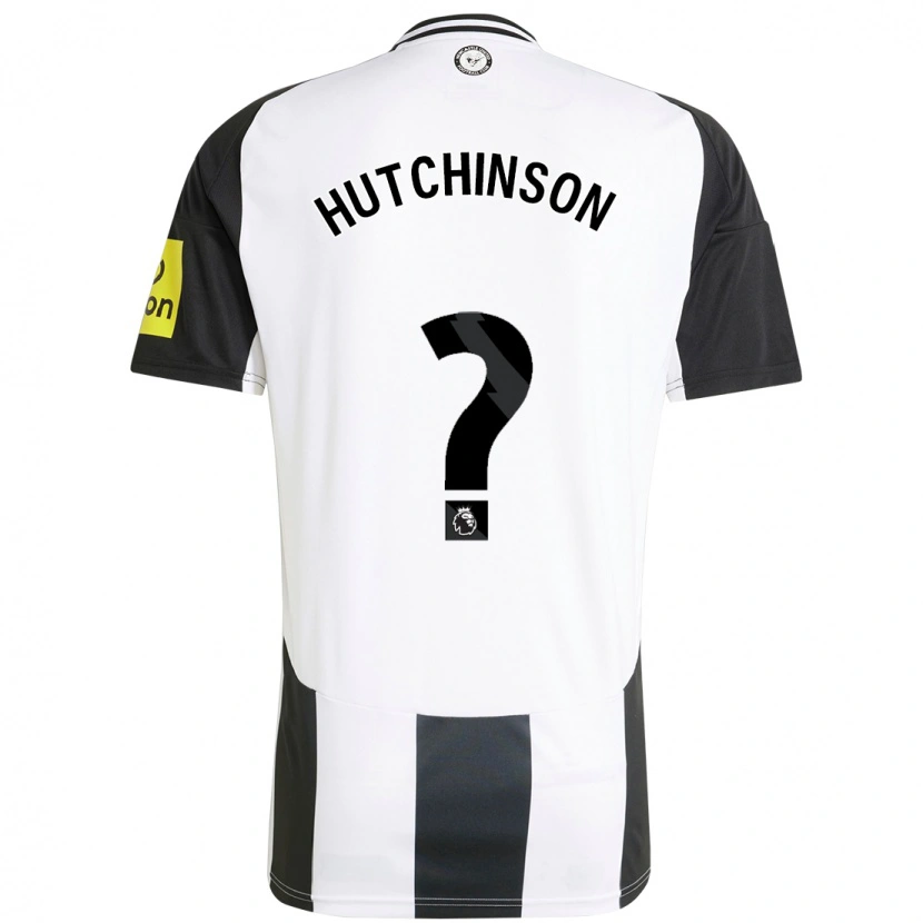 Danxen Hombre Camiseta Noah Hutchinson #0 Blanco Negro 1ª Equipación 2024/25 La Camisa México