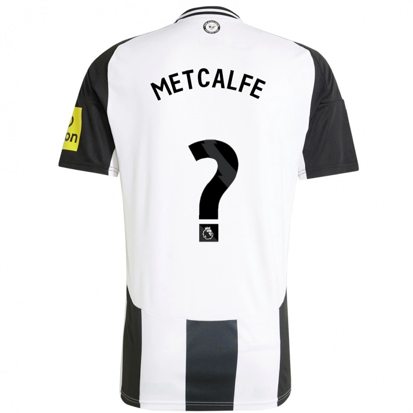 Danxen Hombre Camiseta Craig Metcalfe #0 Blanco Negro 1ª Equipación 2024/25 La Camisa México