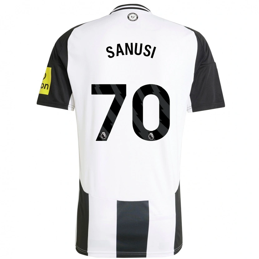 Danxen Hombre Camiseta Trevan Sanusi #70 Blanco Negro 1ª Equipación 2024/25 La Camisa México