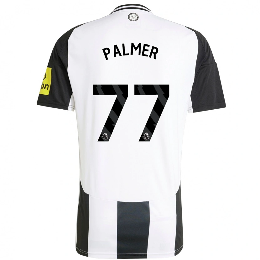 Danxen Hombre Camiseta Darren Palmer #77 Blanco Negro 1ª Equipación 2024/25 La Camisa México