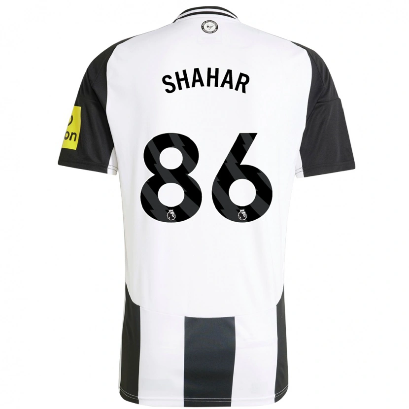 Danxen Hombre Camiseta Leo Shahar #86 Blanco Negro 1ª Equipación 2024/25 La Camisa México