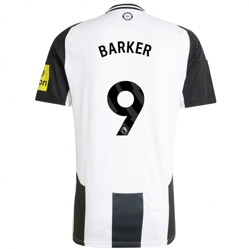 Danxen Hombre Camiseta Katie Barker #9 Blanco Negro 1ª Equipación 2024/25 La Camisa México