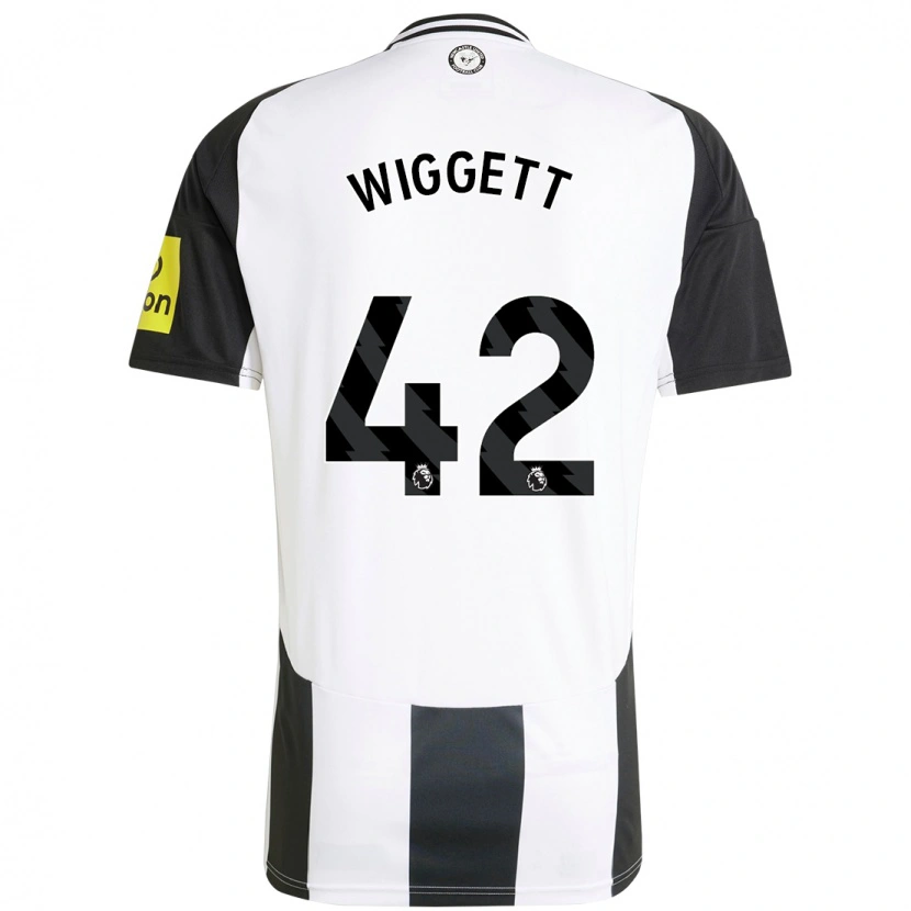 Danxen Hombre Camiseta Charlie Wiggett #42 Blanco Negro 1ª Equipación 2024/25 La Camisa México
