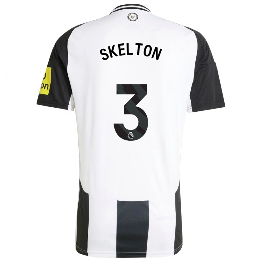 Danxen Hombre Camiseta Keira Skelton #3 Blanco Negro 1ª Equipación 2024/25 La Camisa México
