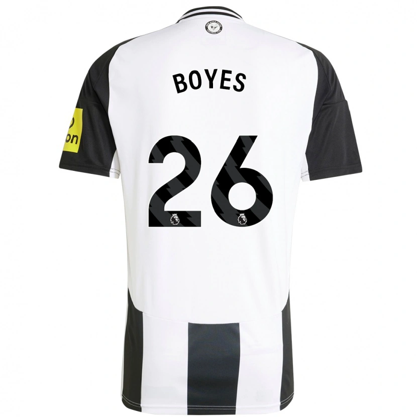 Danxen Hombre Camiseta Grace Boyes #26 Blanco Negro 1ª Equipación 2024/25 La Camisa México