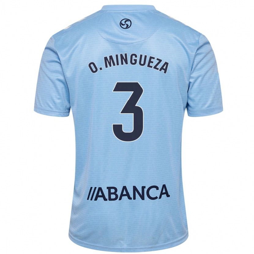 Danxen Hombre Camiseta Óscar Mingueza #3 Azul Cielo 1ª Equipación 2024/25 La Camisa México