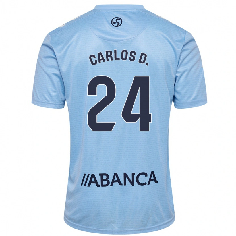 Danxen Hombre Camiseta Carlos Domínguez #24 Azul Cielo 1ª Equipación 2024/25 La Camisa México