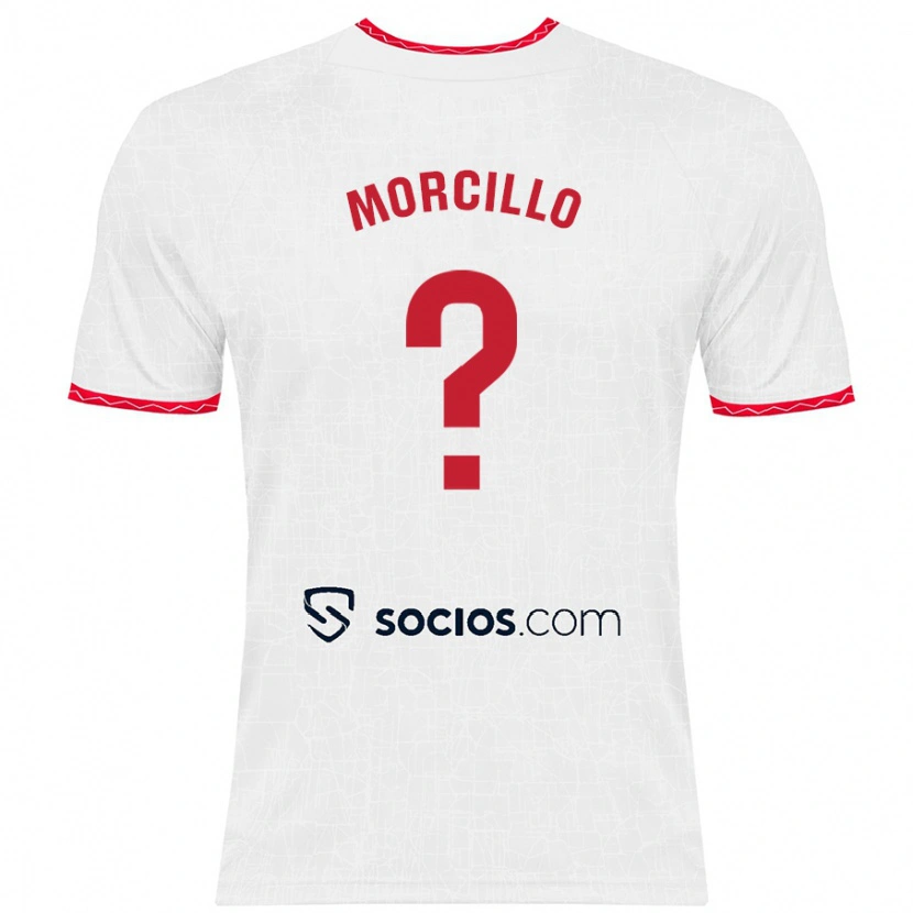 Danxen Hombre Camiseta Raquel Morcillo #0 Blanco Rojo 1ª Equipación 2024/25 La Camisa México