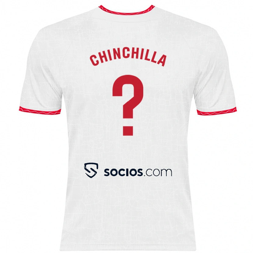 Danxen Hombre Camiseta Gustavo Chinchilla #0 Blanco Rojo 1ª Equipación 2024/25 La Camisa México