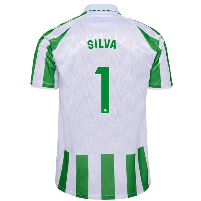 Danxen Hombre Camiseta Rui Silva #1 Verde Rayas Blancas 1ª Equipación 2024/25 La Camisa México