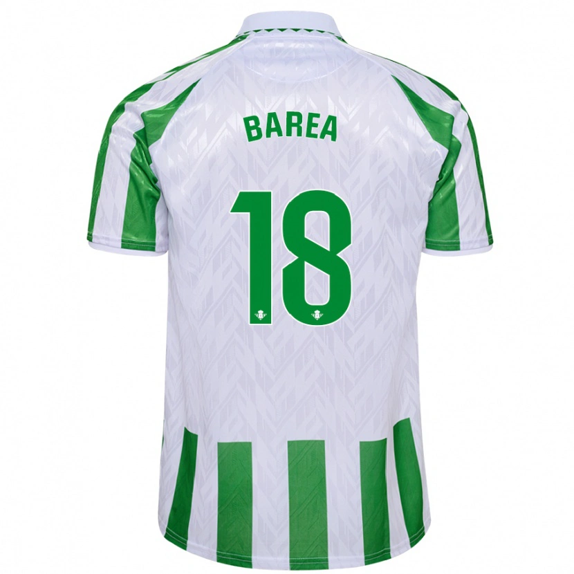 Danxen Hombre Camiseta Ismael Barea #18 Verde Rayas Blancas 1ª Equipación 2024/25 La Camisa México