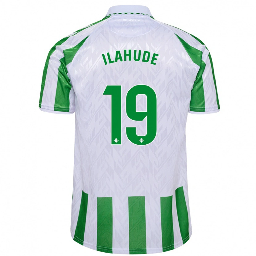 Danxen Hombre Camiseta Destiny Ilahude #19 Verde Rayas Blancas 1ª Equipación 2024/25 La Camisa México